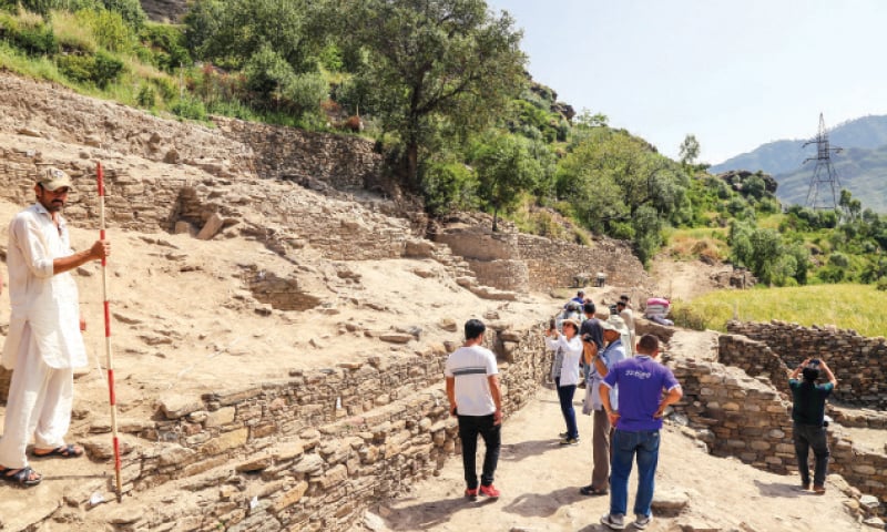 archaeological site in Barikot Swat